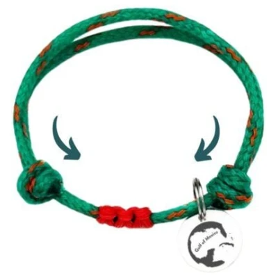 BRACENET Gulf of Mexico since 1600 Armband aus Fischernetz - größenverstellbar