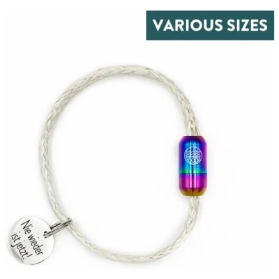 BRACENET "Nie wieder ist jetzt" Armband aus Fischernetz