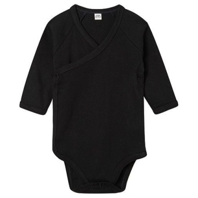 Babybugz Baby Kimono Wickelbody Strampler 3/4 Arm Vegan