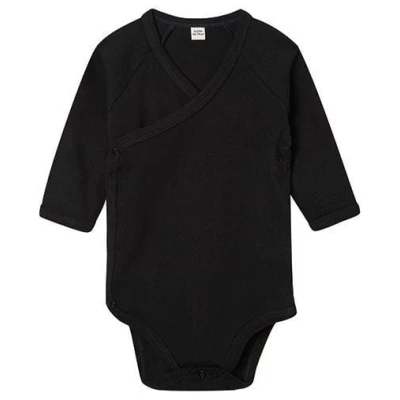 Babybugz Baby Kimono Wickelbody Strampler 3/4 Arm Vegan
