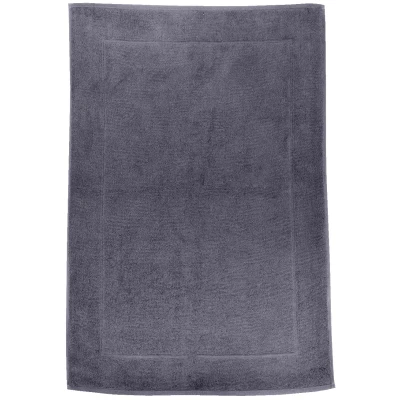 Badvorleger aus reiner Bio-Baumwolle, schiefer 67 x 100 cm