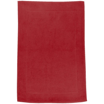 Badvorleger aus reiner Bio-Baumwolle, weinlaub 50 x 70 cm