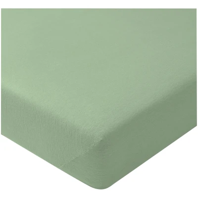 Biber-Spannbetttuch aus reiner Bio-Baumwolle, schilf 180 x 200 cm