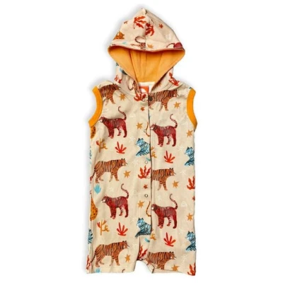 Curious Stories Strampler für Babys und Kinder aus Bio-Baumwolle mit Tiger Print