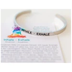 Divasya Armreif mit Gravur | Silber | Inhale - Exhale