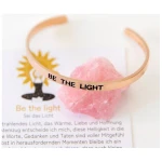 Divasya Armreif mit Gravur | rosé vergoldet | Be the light