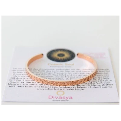 Divasya Armreif mit Gravur | rosé vergoldet | Cosmic Soul