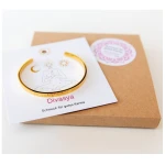 Divasya Armreif mit Gravur | vergoldet | Be here right now