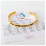 Divasya Armreif mit Gravur | vergoldet | Good Karma comes back
