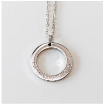 Divasya Mantra Halskette | silber | Om Mani Padme Hum