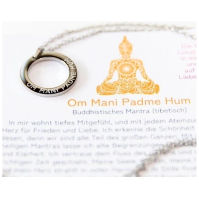 Divasya Mantra Halskette | silber | Om Mani Padme Hum