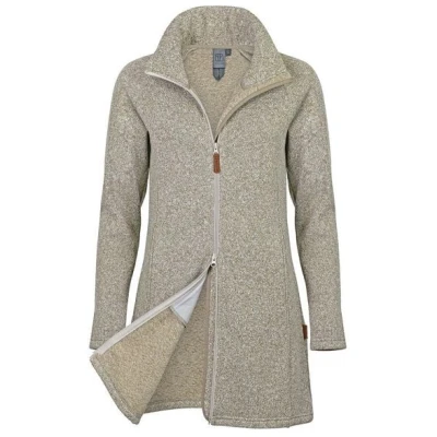 Elkline Strickfleece-Mantel halblang - weicher Fleecemantel ConditionBest