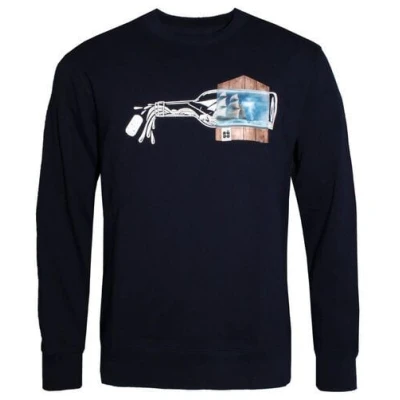 FÄDD Herren Sweatshirt Pullover Bio-Baumwolle "Buddlschüff BT" Navy Schwarz