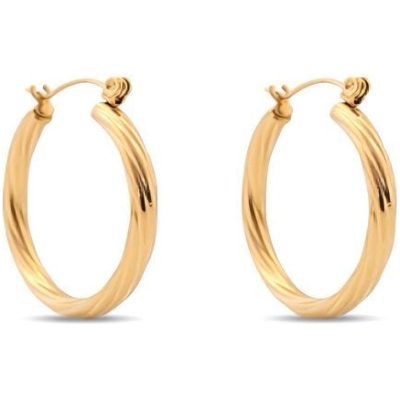 Fein Gedrehte Creolen 32mm von Elektropulli