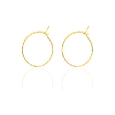 Feine Creolen in 15mm von Elektropulli