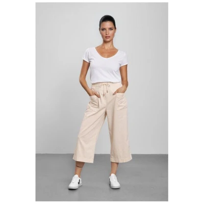 Feuervogl fv-Mar:tha Jogpants | Wide Leg | Cropped | Rubber Waistband | Cotton-Linen-Mix