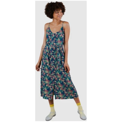 Flower Vichy Strap Dress