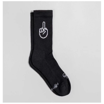 Fyngers Tennissocke aus Biobaumwolle - Style F*ck You - Fair Trade Made in Portugal