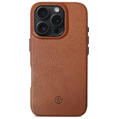 GOOD WILHELM Premium iPhone 16 Pro / Pro Max Hülle aus Leder BRUNO - Handgefertigt und Nachhaltig, rein pflanzlich gegerbt ohne Chemie