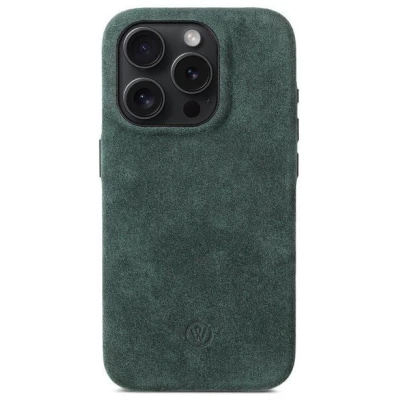 GOOD WILHELM iPhone 16 / 15 Pro & Pro Max Hülle aus Alcantara HUGO mit MagSafe, nachhaltig & vegan, handgefertigt