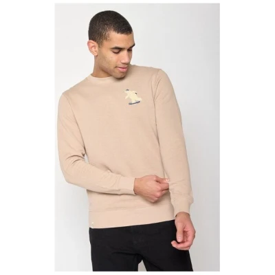 GREENBOMB Animal Ice Bear Wild - Bequemes Sweatshirt aus Bio-Baumwolle / hochwertiger Stick / Fair & Vegan