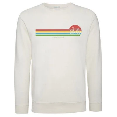 GREENBOMB Bike Sunset Stripes Summer Wild - Bequemes Sweatshirt aus Bio-Baumwolle / hochwertiger Print / Fair & Vegan