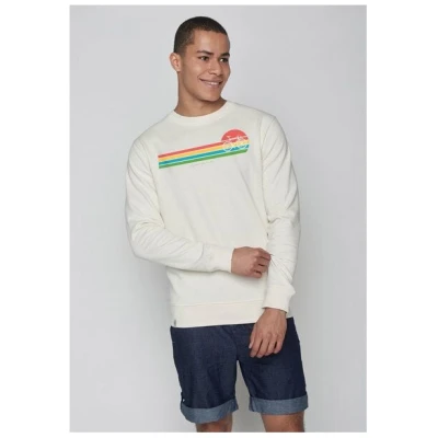 GREENBOMB Bike Sunset Stripes Summer Wild - Bequemes Sweatshirt aus Bio-Baumwolle / hochwertiger Print / Fair & Vegan