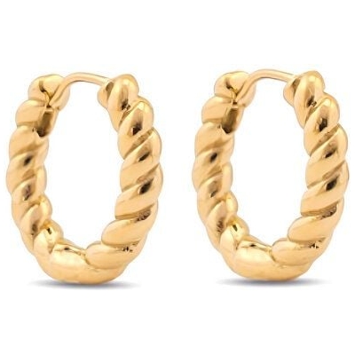 Gedrehte Creolen Ohrringe 17mm von Elektropulli