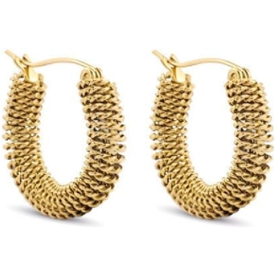 Gedrehte Creolen Ohrringe 23mm von Elektropulli