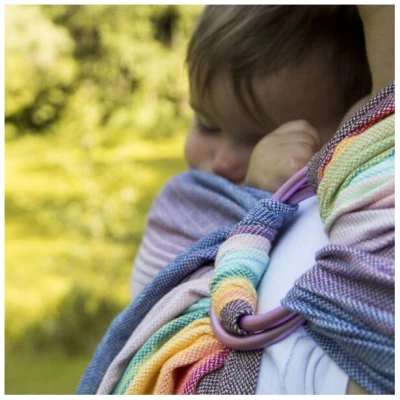 Girasol GbR Ringsling Babytragetuch, handgewebt - recycled cotton