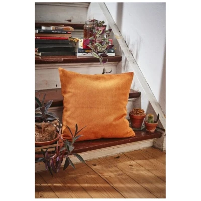 HängemattenGlück Kissenbezug aus reiner Bio Baumwolle 40x40cm Rot- / Gelbtöne
