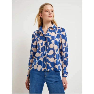 Hemdbluse Print Graphic Dots