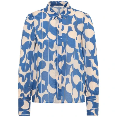 Hemdbluse Print Graphic Dots