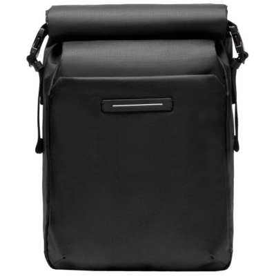 Horizn Studios | Hochfunktionale Rucksäcke | Shibuya Rolltop in All Black | Recycled Polyester Ripstop | 29cm x 43cm x 15cm | 0.53kg
