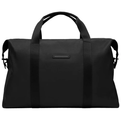 Horizn Studios | Weekenders | SoFo Weekender L in All Black | Recycled water-sealed cotton canvas (no recycled lining) | 54cm x 34cm x 22cm | 1.48kg