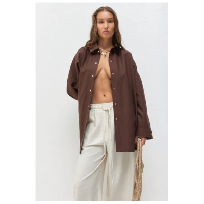 IVA RYCH Oversize Hemd mit Schmuckknöpfen I Deadstock
