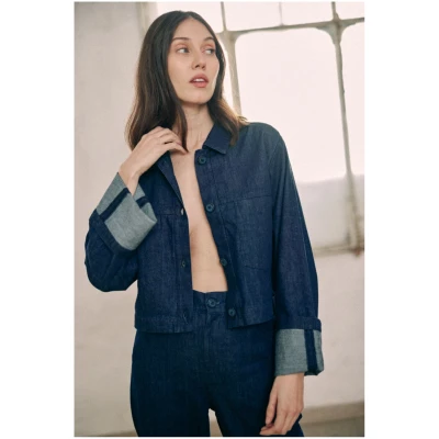 Jacke Denim Blau
