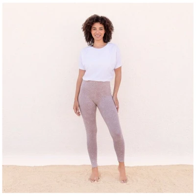 Jaya ULUWATU - Damen - High Waist Leggings für Yoga und Freizeit aus Biobaumwolle - Grau