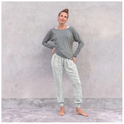 Jaya YANTI - Damen - Longsleeve für Yoga und Freizeit aus Biobaumwolle