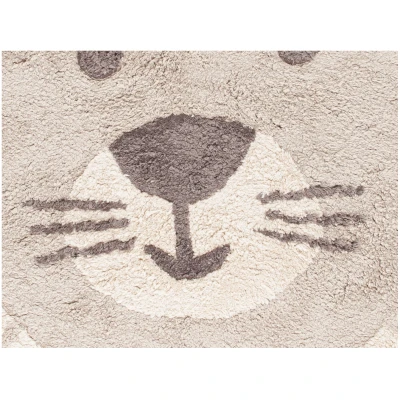 Kinderteppich Bio-Baumwolle "Löwe" Durchmesser 100 cm