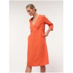 Kleid in Wickeloptik