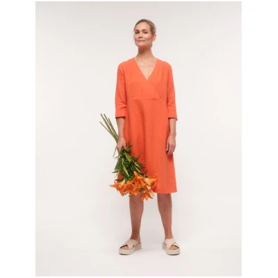 Kleid in Wickeloptik