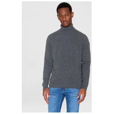 KnowledgeCotton Apparel Rollkragen-Strickpullover Lammwolle