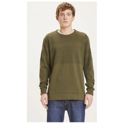 KnowledgeCotton Apparel Strickpullover FIELD Bobble Knit aus Bio-Baumwolle