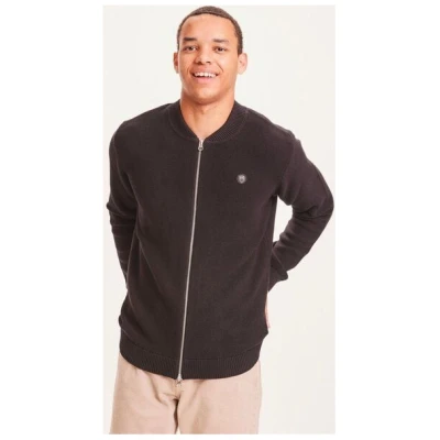 KnowledgeCotton Apparel Strukturierter Cardigan Pique badge knit