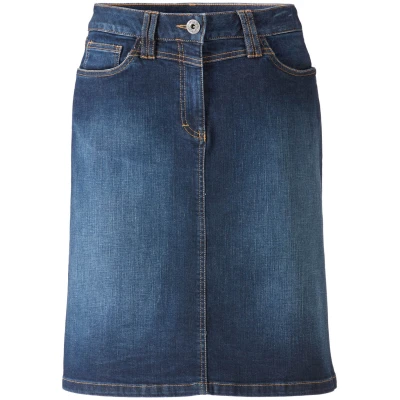 Kurzer Jeansrock aus Bio-Baumwolle, darkblue 44