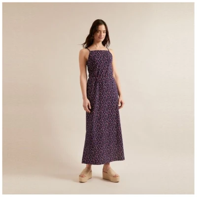 LANIUS Maxikleid Tencel Print Wild Dots