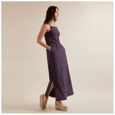 LANIUS Maxikleid Tencel Print Wild Dots