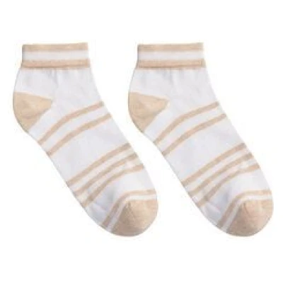 LANIUS Sneaker Socken Streifen aus Bio-Baumwolle