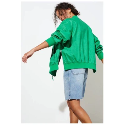 LangerChen Jacket Winton - Boyfriend Bomberjacke aus Leinen
